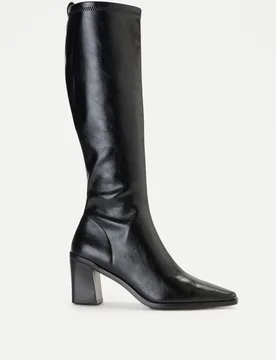 Bota tacón de mujer elástico campero esencial - Latouche - FashionsVida
