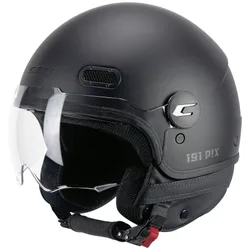 Casco Moto Jet 191A PIX MONO Nero opaco sagomata taglia 2XL
