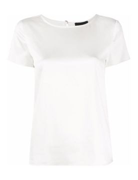 T-shirt in seta elasticizzata