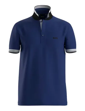 Polo A Maniche Corte Paddy 1021663 Green Navy 2XL - BOSS - FashionsVida