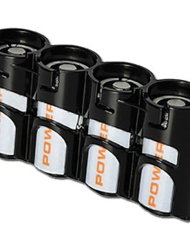 Batteriehalter Powerpax SlimLine 4 x CR123 - Nachleuchtend Nachleuchtend adult