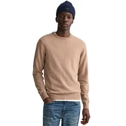 Maglione Superfine Lambswool Dark Sand Melange XL