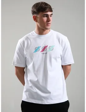 Mens White Treble T-Shirt - Male - White - Small - Marshall artist - FashionsVida