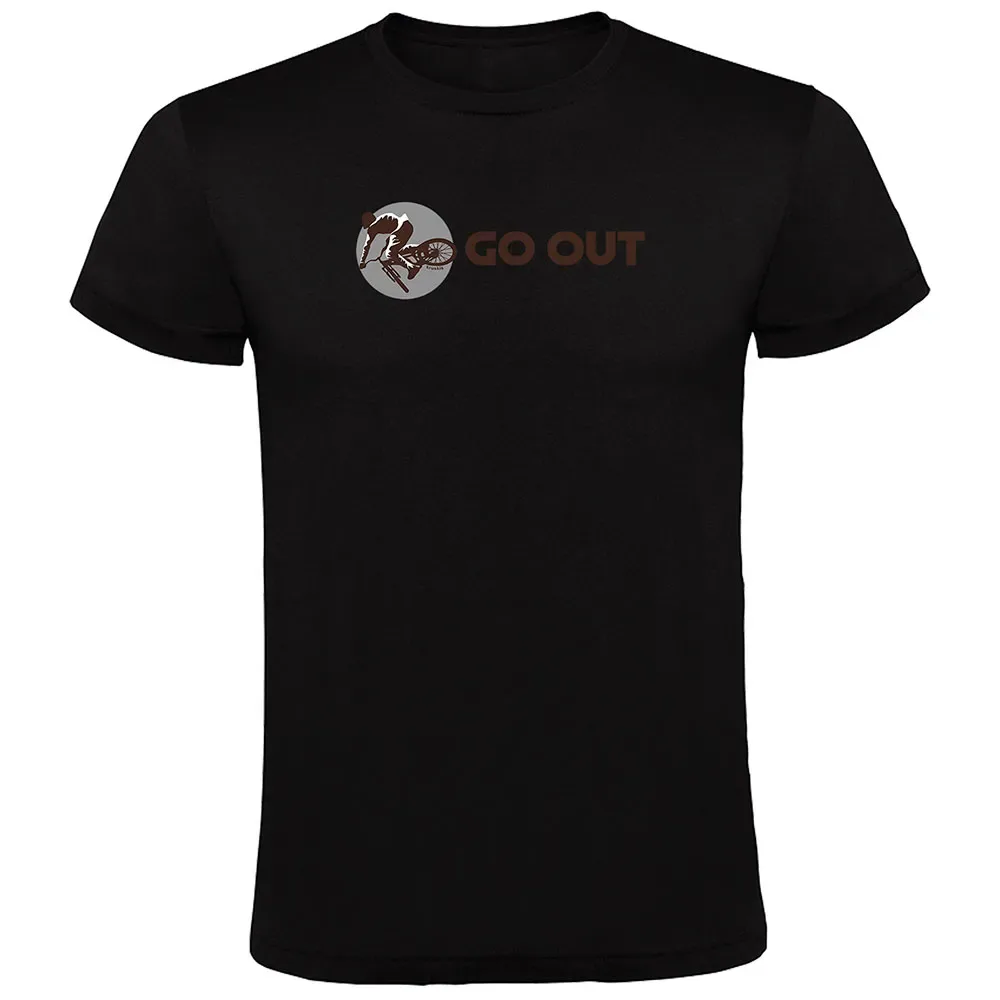 Maglietta A Maniche Corte Go Out Black - Kruskis - FashionsVida