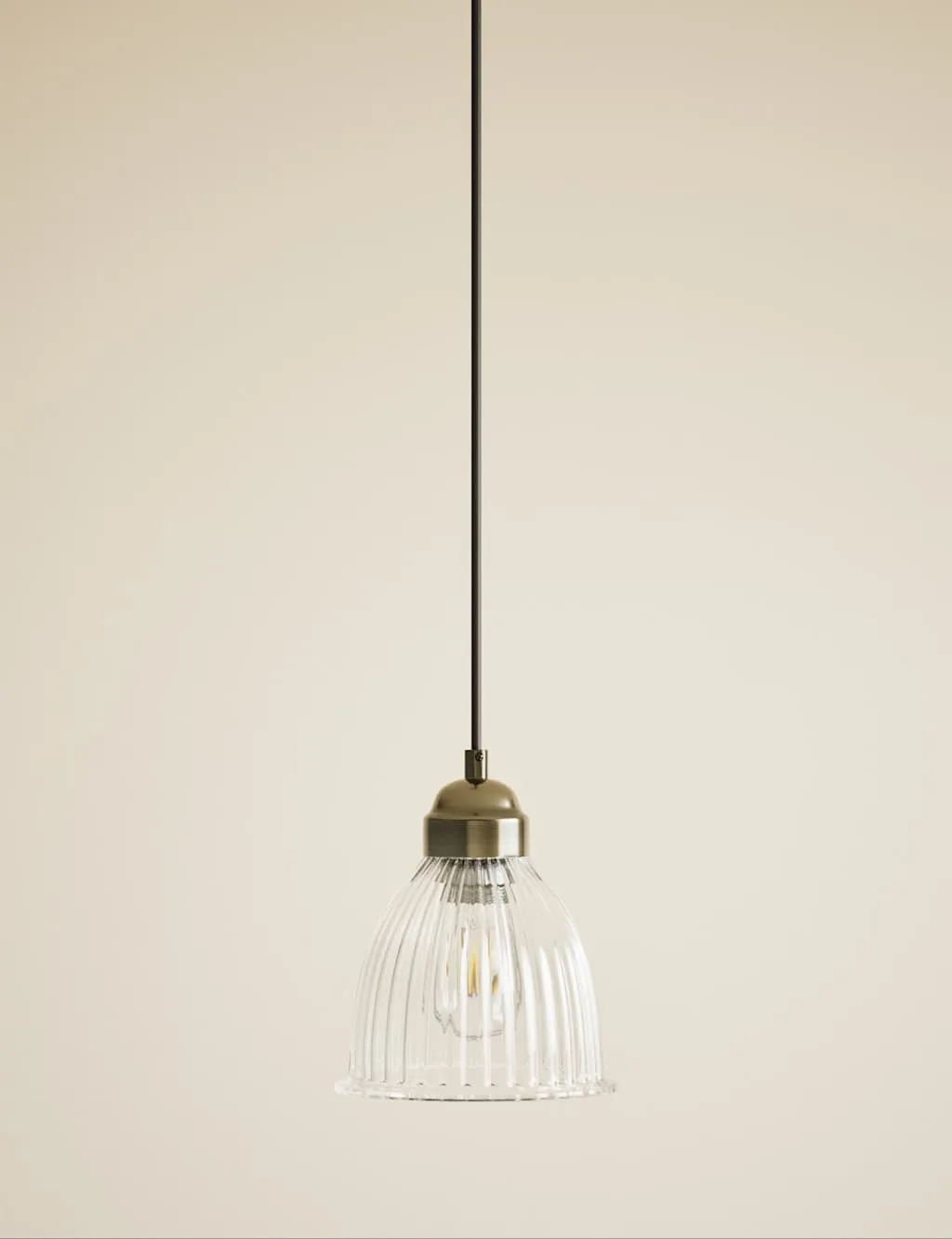 Small Florence Pendant Light Antique Brass - M&S - FashionsVida