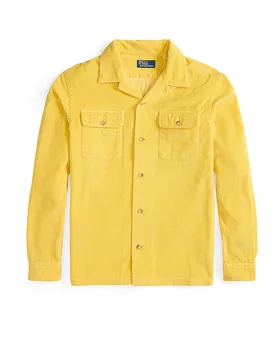 Overshirt in velluto a coste giallo XL - Ralph Lauren - FashionsVida