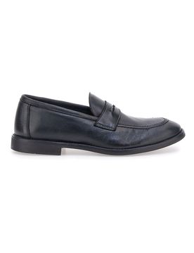Mocassini neri pelle made in italy 4056 45