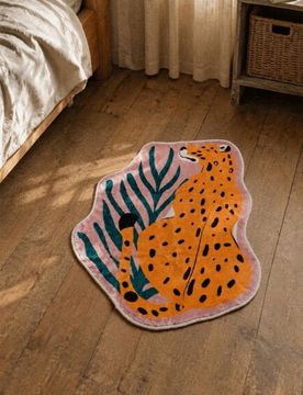 Tappeto con motivo leopardo - multicolor
