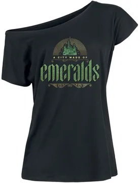 T-Shirt - A City Made Of Emeralds - S bis XL - für Damen - Größe M - schwarz - Lizenzierter Fanartikel - Frauen - female - Wicked - FashionsVida