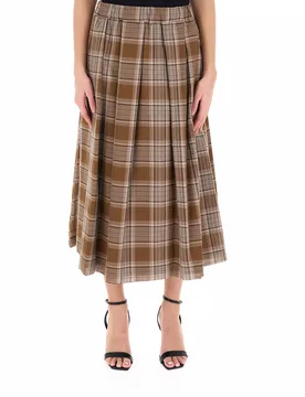 Gonna in cotone MARRONE 40 - Pennyblack - FashionsVida