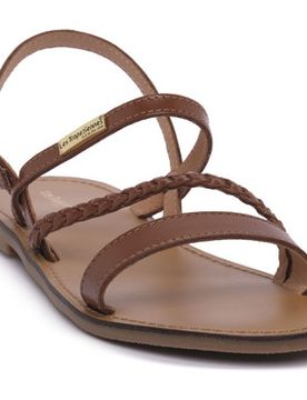 Flache Sandalen Tan Batresse 38;40