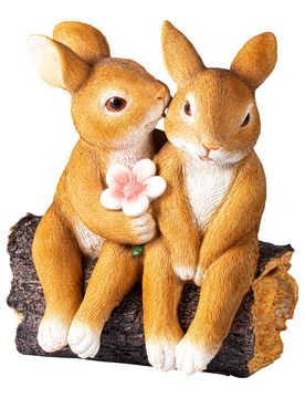 Dekofigur „Vanessa & Jens“ braun
