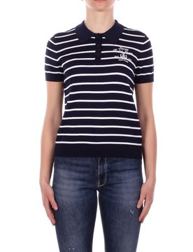 Ralph Lauren Maglie Navy white