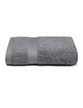 SOCKSHOP 1 Pack Premium Bamboo 700GSM Super Soft Bath Towel Charcoal 70cm x 125cm - Grey - Size: One Size - Lazy Panda - FashionsVida