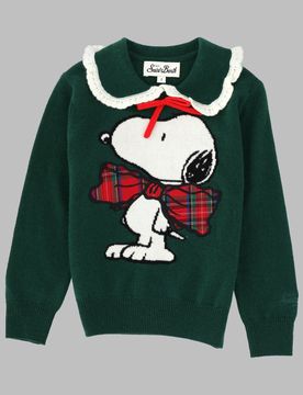 Mini Kids Tartan Wool & Cashmere Blend Sweater