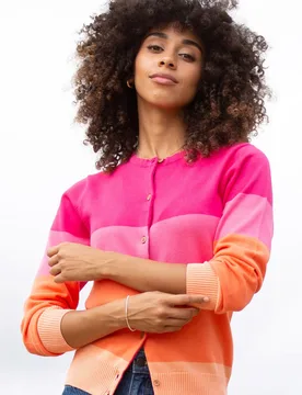 Womens Sandecotes 100% Cotton Knit Cardigan - - Size: M - Kite Clothing - FashionsVida