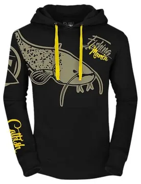 Fishing Mania Catfish Sweatshirt Catfish M Men - Hotspot Design - FashionsVida