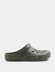 M&S Slip On Clogs Khaki male