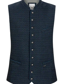 Trachtenweste Renato (blau, Gr. 58) von Classics für Herren, Oberteile, 75% Polyamid, 15% Viskose, 10% Baumwolle - Stockerpoint - FashionsVida