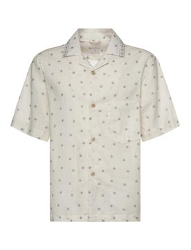 Camicia Bowling In Lino E Cotone