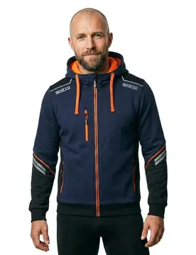 Sweat-shirt à Fermeture éclair Ndis Blue / Orange S
