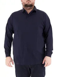 Polo in cotone BLU NAVY 4XL