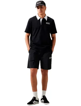 Polo A Maniche Corte Authentic Nilde Black / White XL - Kappa - FashionsVida