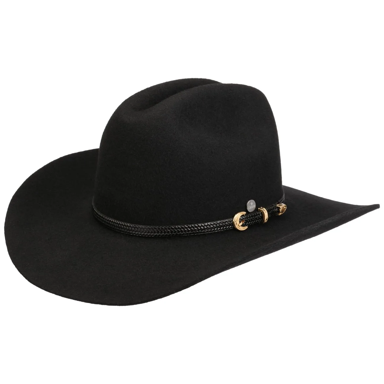 Arvellon Wool Western Hat by - black - Size: M (57-58 cm) - Lierys - FashionsVida