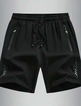 Pantalones cortos deportivos de verano para hombres, ligeros y transpirables, para exteriores, correr, fitness, senderismo, ciclismo, pantalones corto - Shein - FashionsVida