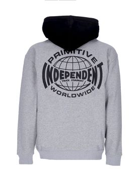 Felpa Cappuccio Uomo Global Two Tone Hood X Independent Grey