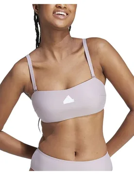 Icon Ban Bikini Top Preloved Fig / White 36 Women - Adidas - FashionsVida