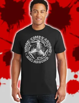 What Comes Around, Goes Around. Karma Revenge Norse Warrior T-Shirt 100% Cotton O-Neck Short Sleeve Summer Casual Mens T-shirt - Aliexpress - FashionsVida