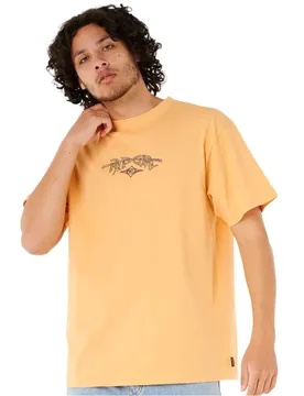 Maglietta A Maniche Corte Raw Energy Gnarly Mandarin Zest S - Rip curl - FashionsVida