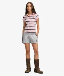 Superdry Damen Athletic Essentials Retro-shorts mit Waffelmuster Light Grey - Größe: 40