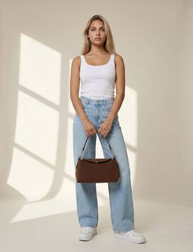 Top basic in cotone - bianco