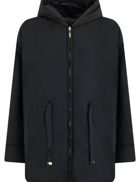 Padded Hooded Jacket with Zipper Pockets