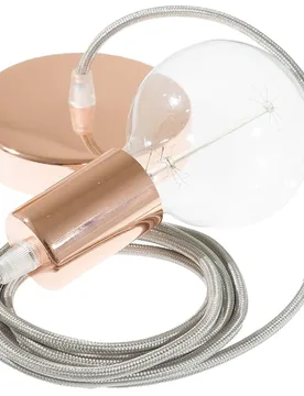 Cables Suspension Luminaire Rm02 50 Cm Silver / Copper One Size - Creative - FashionsVida