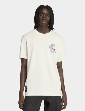 Mens T-shirt Footix Mascot Coppa Del Mondo Fifa 26 - Bianco, bianco bianco Uomo taglia XS - Adidas - FashionsVida