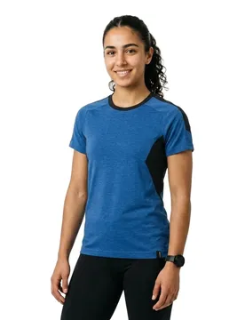 T-shirt à Manches Courtes Accelerate 18392 Azure Blue / Dark Navy 5XL