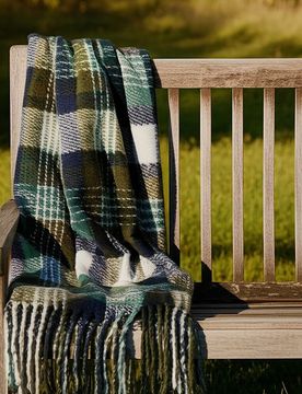 Sinsay - Coperta a quadri - verde