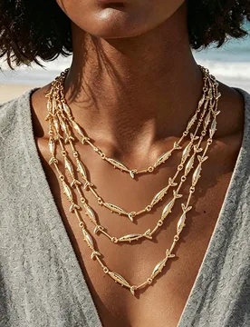 Personality Vintage Metal Tiny Fish Choker Necklaces for Women Boho Multi-layer Waterfall Necklace Jewelry Gifts - Aliexpress - FashionsVida