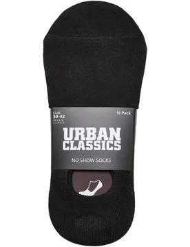 Chaussettes Courtes No Show 10 Paires Black EU 47-50