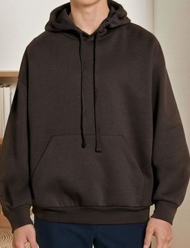 Felpa con cappuccio comfort fit - marrone polveroso