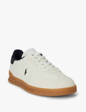 Polo Baskets basses brodées en cuir de vache - Ralph Lauren - FashionsVida