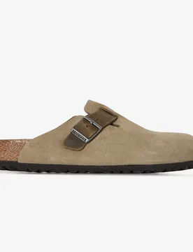 Boston Mix Leather Faded Kaki kaki 40 - Birkenstock - FashionsVida