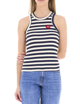 Canotta girocollo BLU NAVY M - Rinascimento - FashionsVida