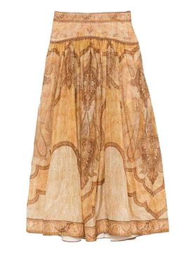 Gonna lunga in cotone e seta Wanderlust