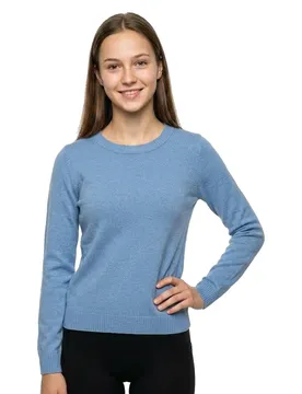 Pull Ril O-neck Knit Blue Shadow / Dark Melange S