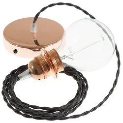 Cables Lampe Suspendue Pendel Pour Abat-jour Tm26 Diy 2 M Dark Gray / Copper One Size