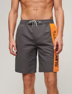 Short De Bain Sportswear Logo 19´´ Charcoal S - Superdry - FashionsVida